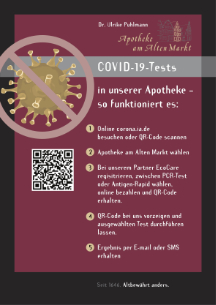 Plakat: COVID-19-Tests