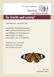 Plakat: So leicht und sinnig