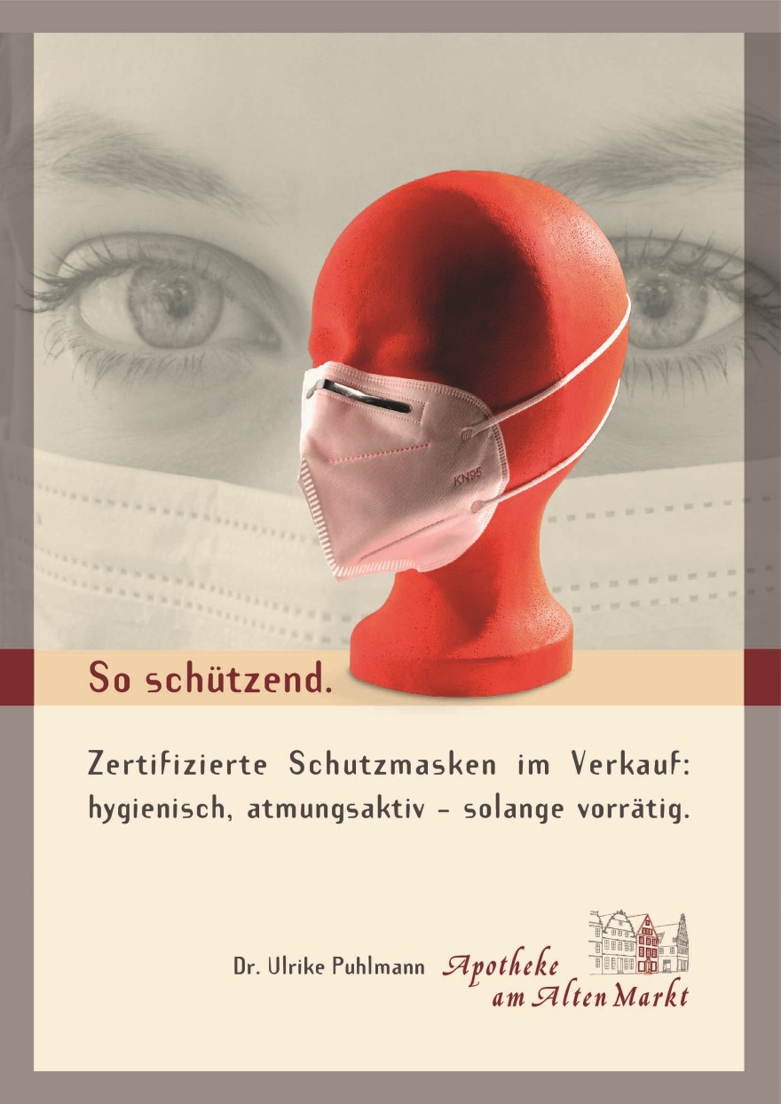 Apotheke am Alten Markt - Poster Maske