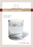 Plakat: Nicht so wasserscheu.