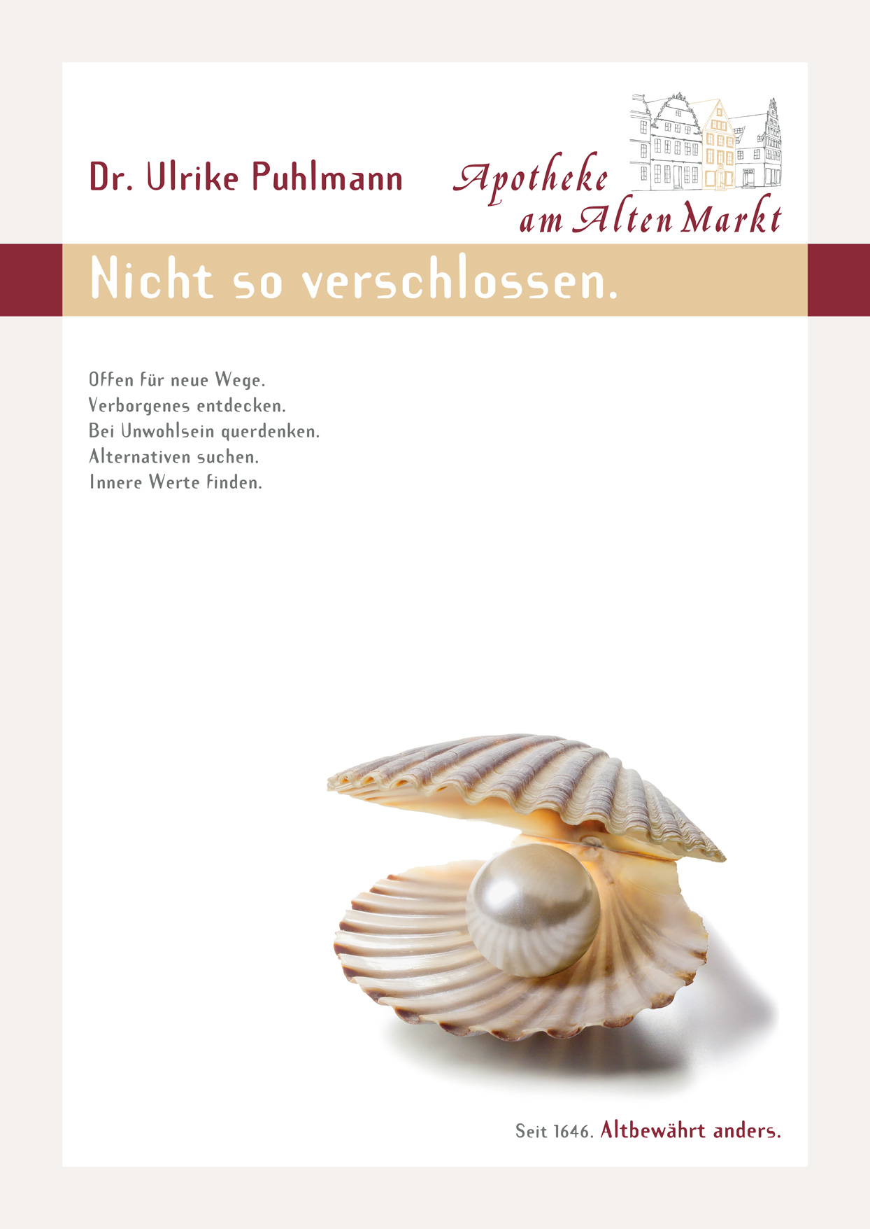 Plakat: Nicht so verschlossen.