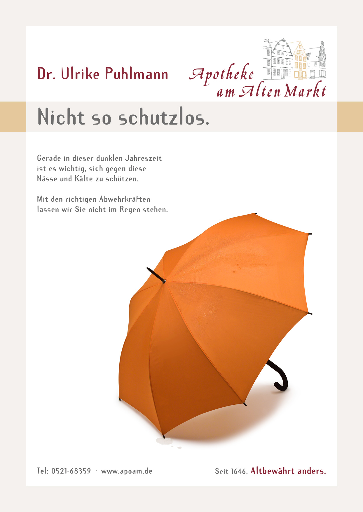 Plakat: Nicht so schutzlos.