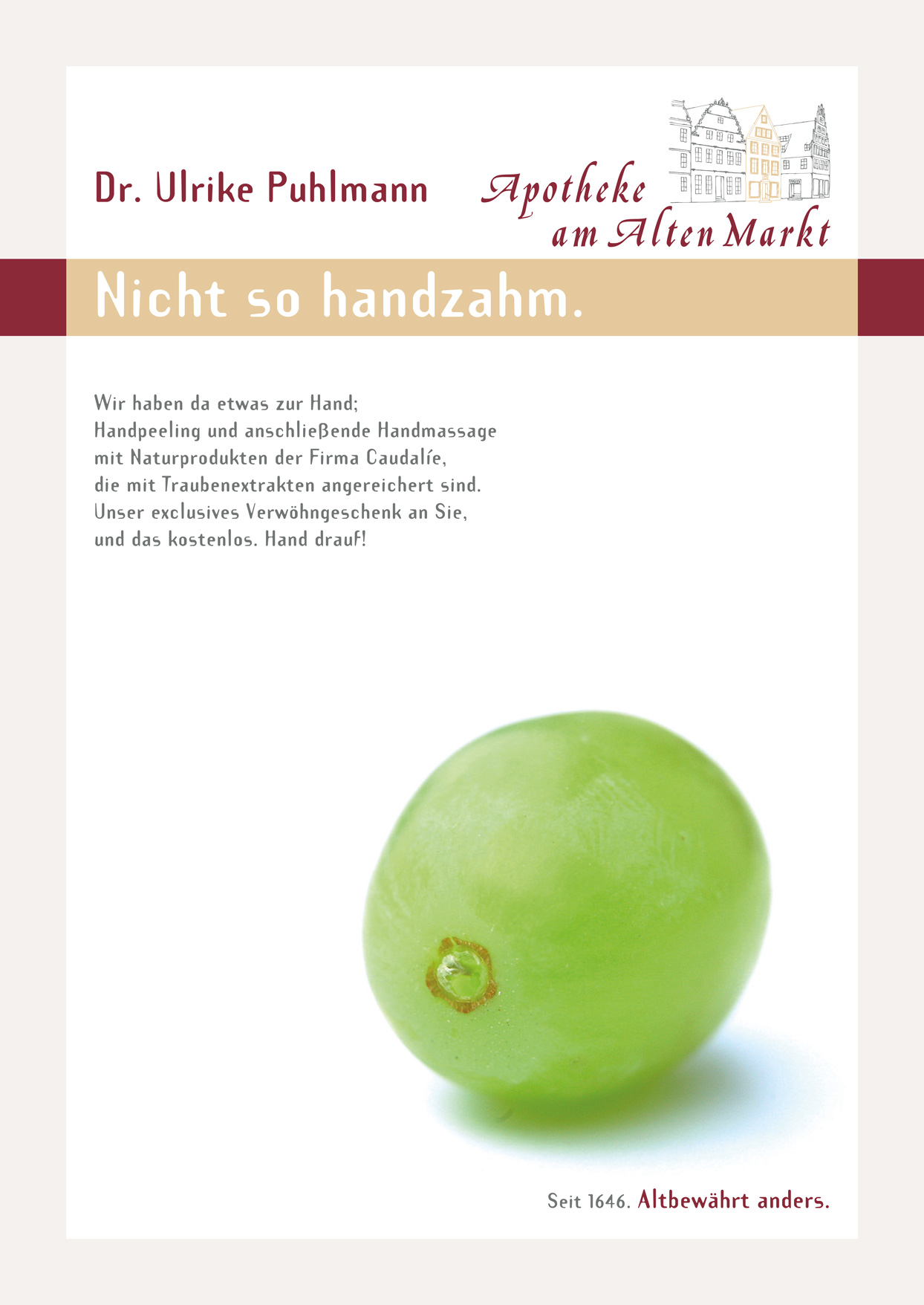 Plakat: Nicht so handzahm.