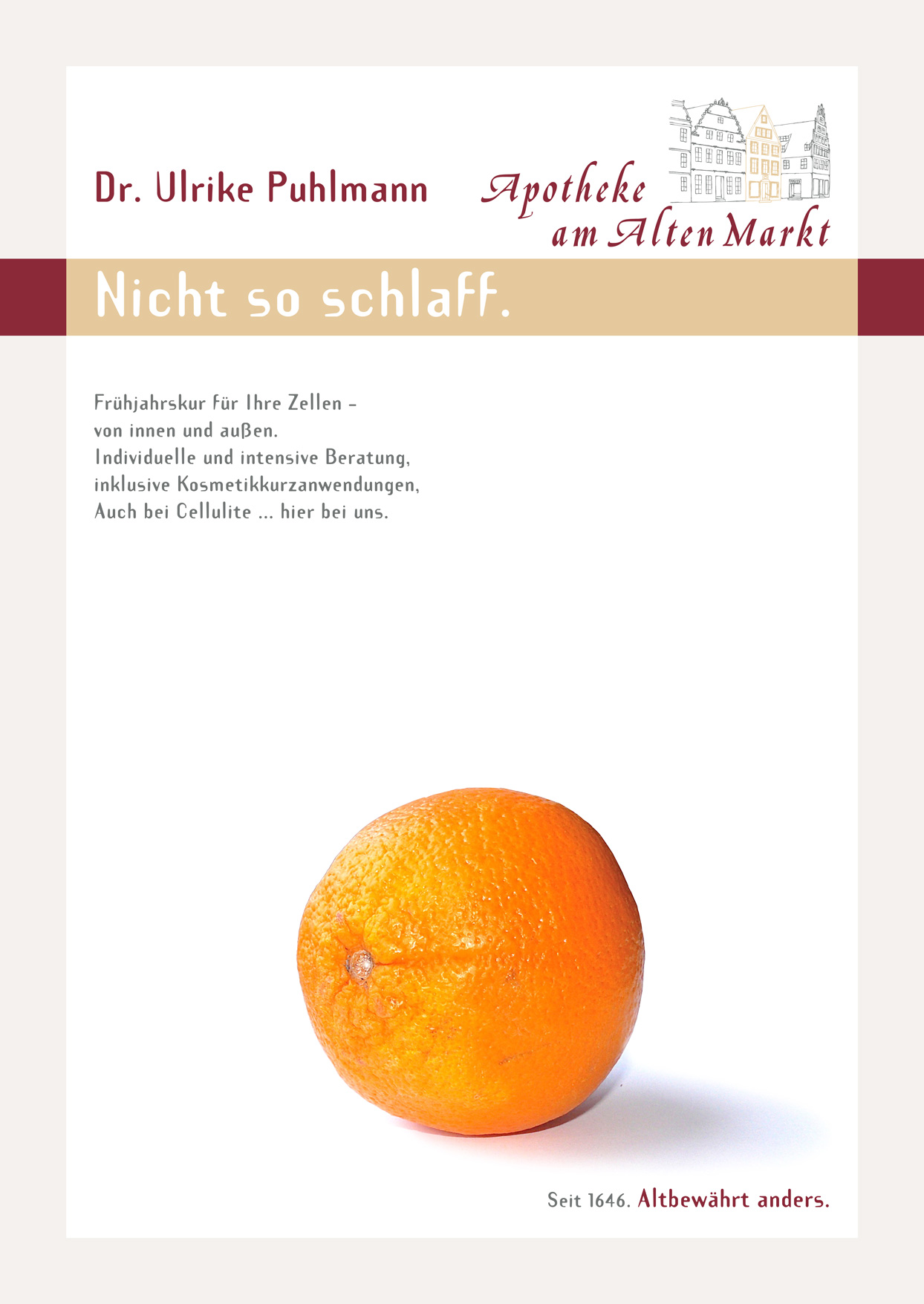 Plakat: Nicht so schlaff.