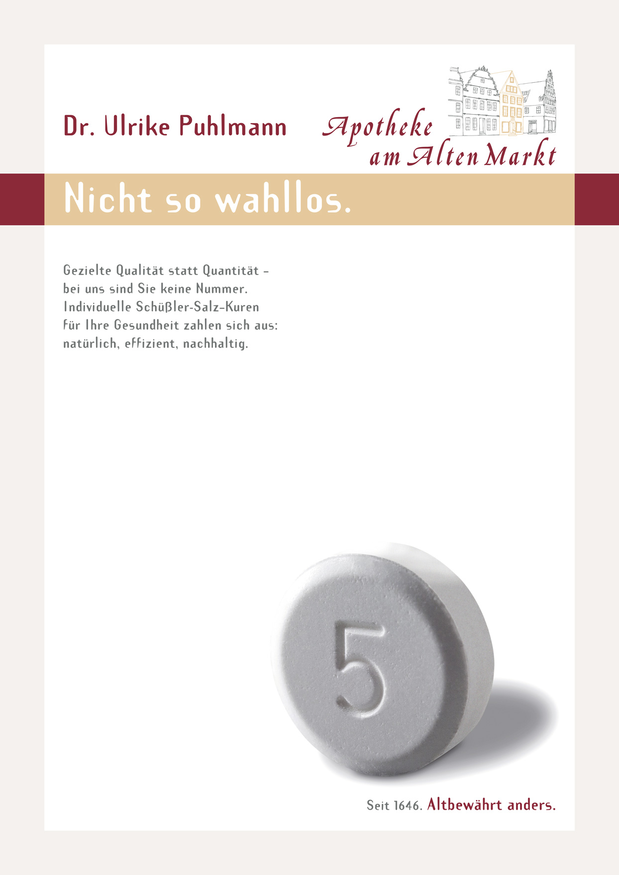 Plakat: Nicht so wahllos.