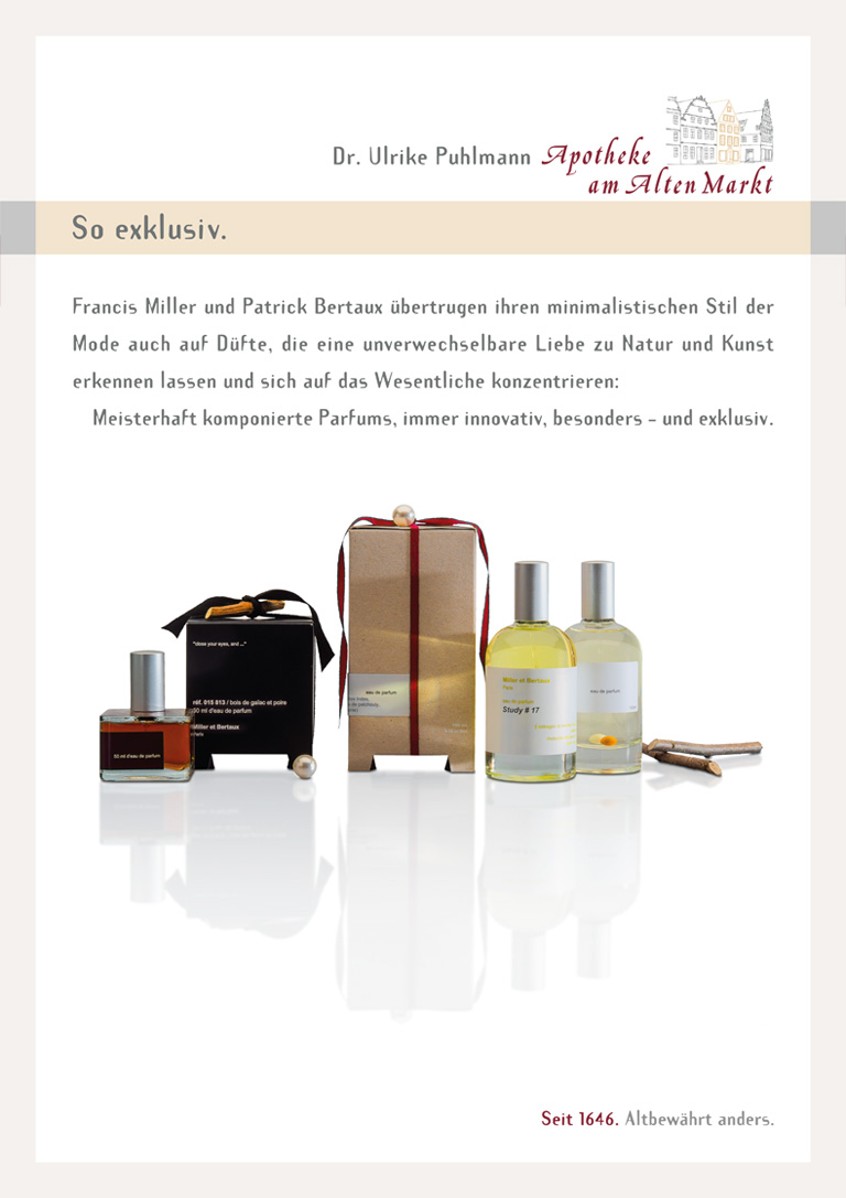 Apotheke am alten Markt - Plakat Parfums / Düfte