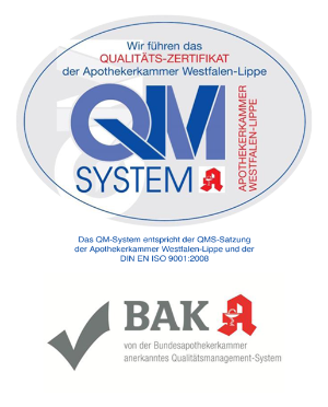 Logos von QMS + BAK