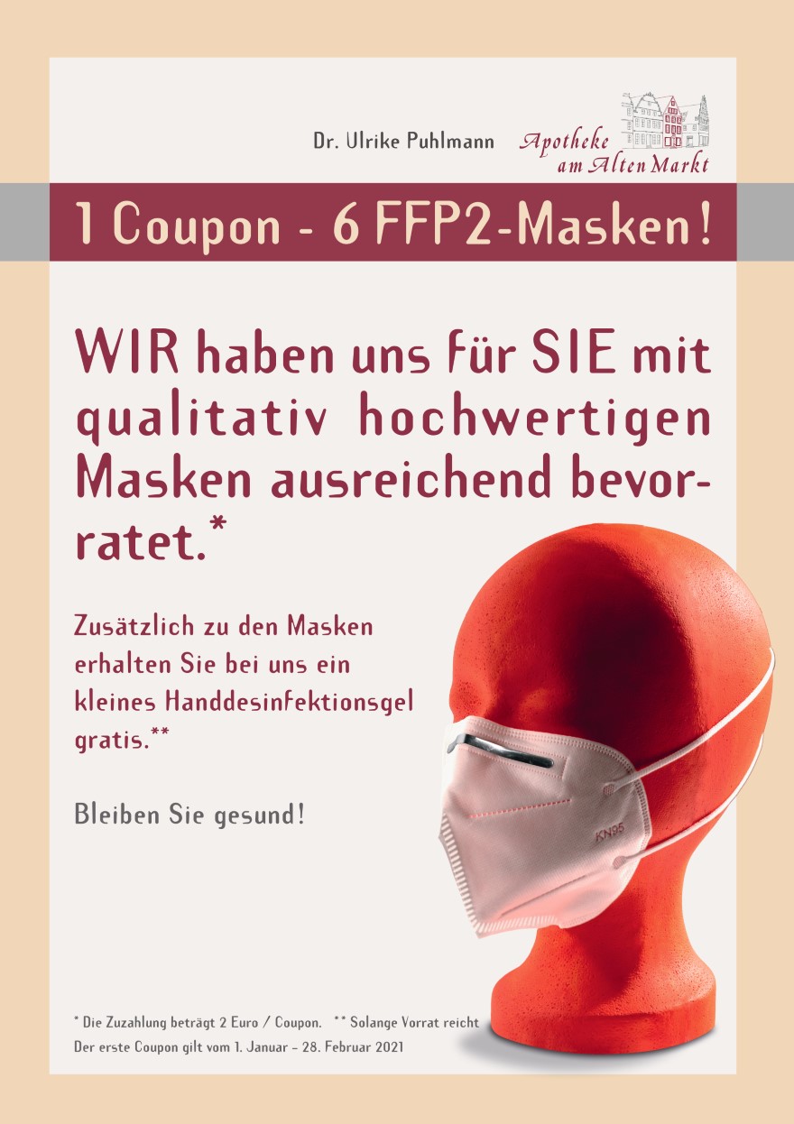 Apotheke am Alten Markt - Poster - FFP2-Masken