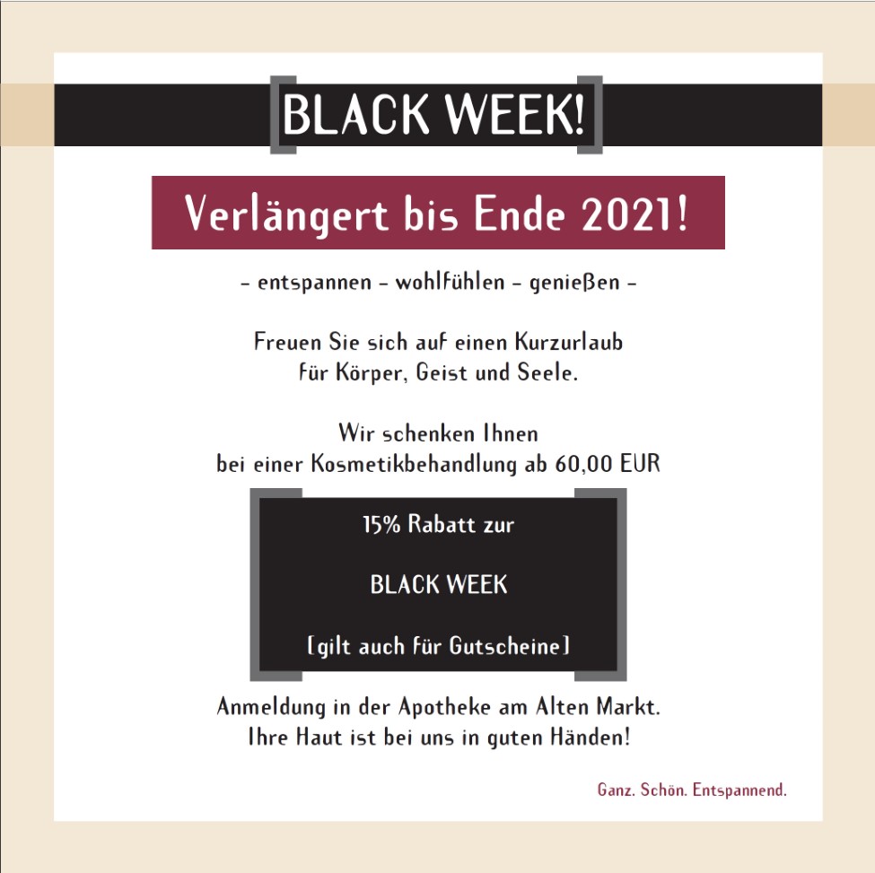 Kosmetik-Rabatt zur Black-Week